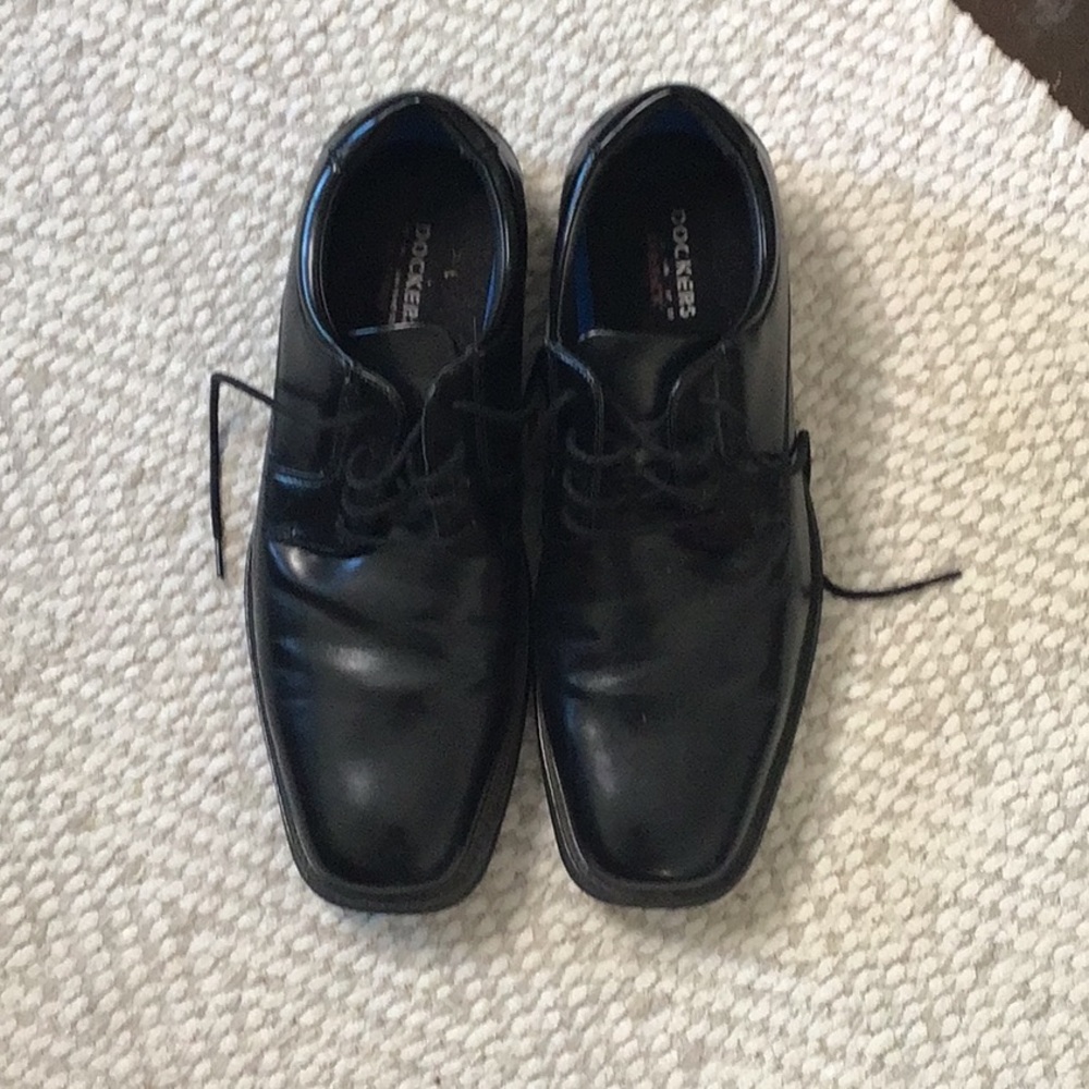 Dockers Black Leather Dress Shoes